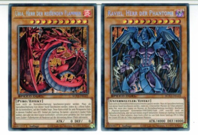 YUGIOH URIA, HERR DER REIßENDEN FLAMMEN+RAVIEL, HERR DER PHANTOME SGX3-DEG01+03