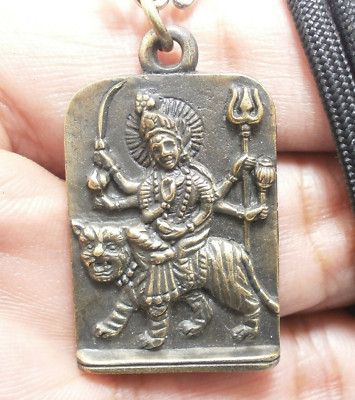 DURGA GODDESS OF PROTECTION KALI UMA PARVATI DEVI SHAKTI HINDU BLESS OM PENDANT