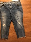 Lane Bryant Jeans Womens High Rise Straight Distressed Flex Magic Waistband 24 — photo 2