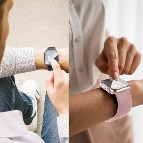2 Pack Waterproof Case for Apple Watch 44mm SE (2nd Gen) Series 6 5 4 with Tempe - Photo 5 sur 7