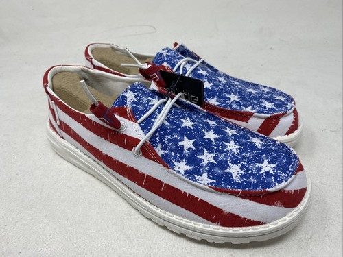 Hey Dude Wendy Star Spangled Shoes Men 