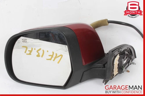 11-12 Nissan Leaf Front Left Driver Side Door Rear View Mirror Red OEM
