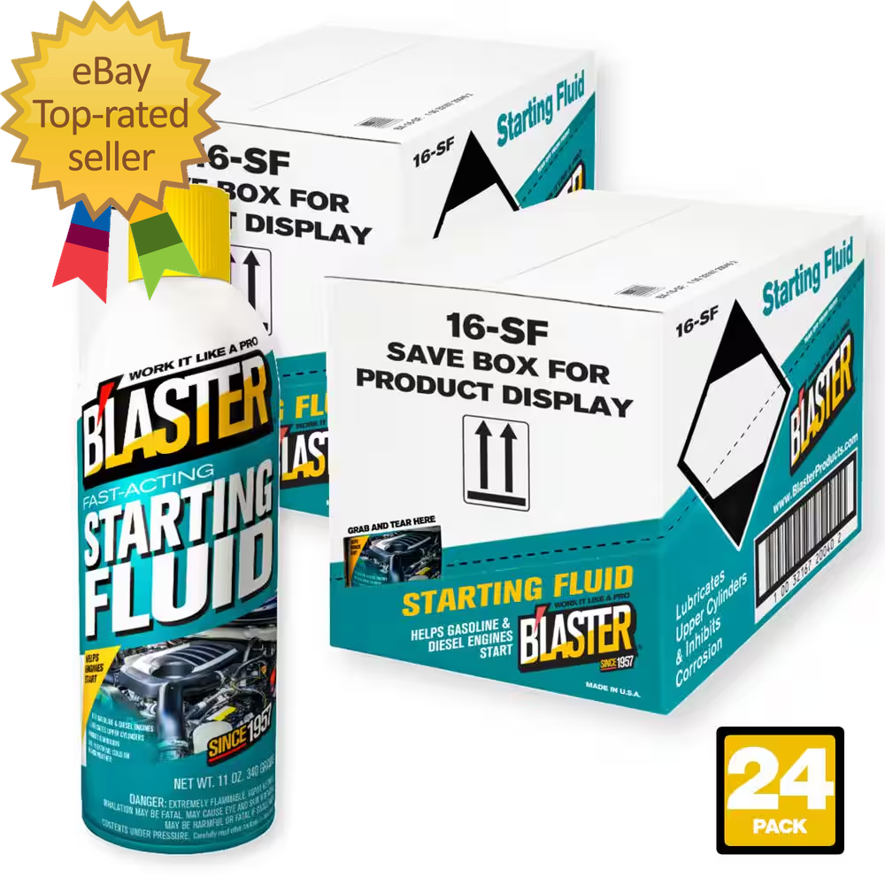 11 Oz. FastActing Starting Fluid Spray (Pack of 24) easy to use and
