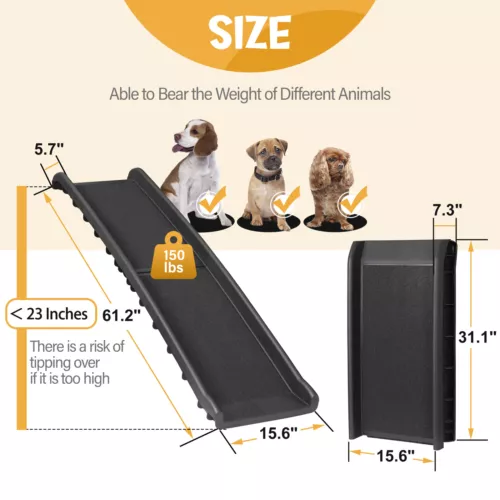 Multiple Sizes Pet Dog Stairs Ramp Climb Ladder Portable Light Weight Car Home - Picture 7 of 30