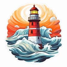 Huge XXXL Car Decal Sticker Lighthouse Decal