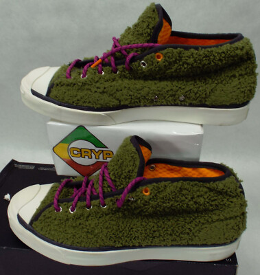 Mens 10.5 Converse Jack Purcell JP Pro Mid Dark Moss Winter Shoes $95 169789C