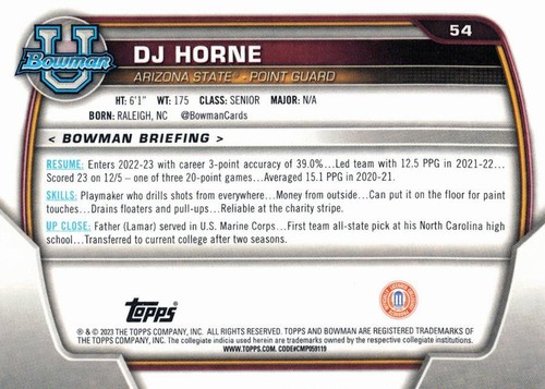 2022-23 Bowman University Chrome #1-100 (You Pick) 1st Prospects - Picture 111 of 203