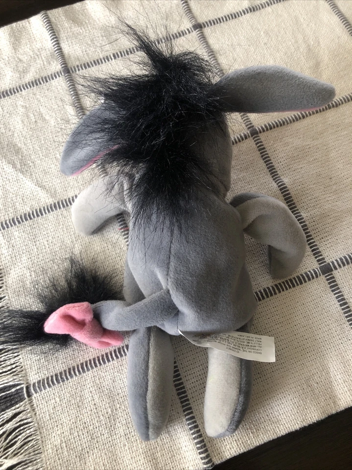 Walt Disney World EEYORE BEAN BAG 9” PELUCHE ANIMAL Juguete Winnie The Pooh NUEVO CON ETIQUETAS Foto 4 de 4