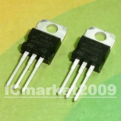10PCS L7912CV TO-220 7912 LM7912 -12V 1.5A Negative Voltage Regulator Transistor