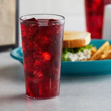 Heavy-Duty Plastic Cup Drinking Glass Tumblers, 16 Ounce, Clear (set of 12)