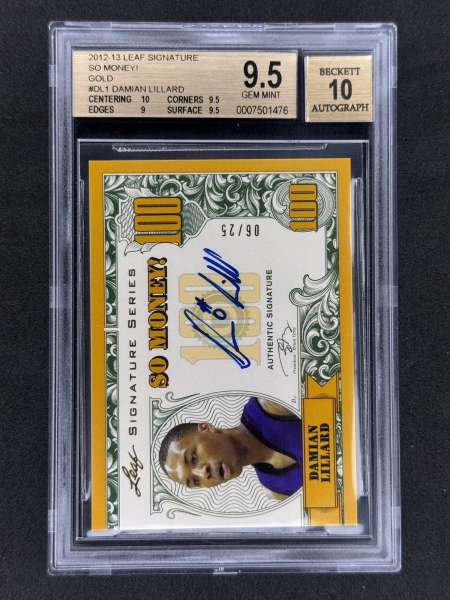 Leaf Damian Lillard Basketball Autographed Sports Trading Cards