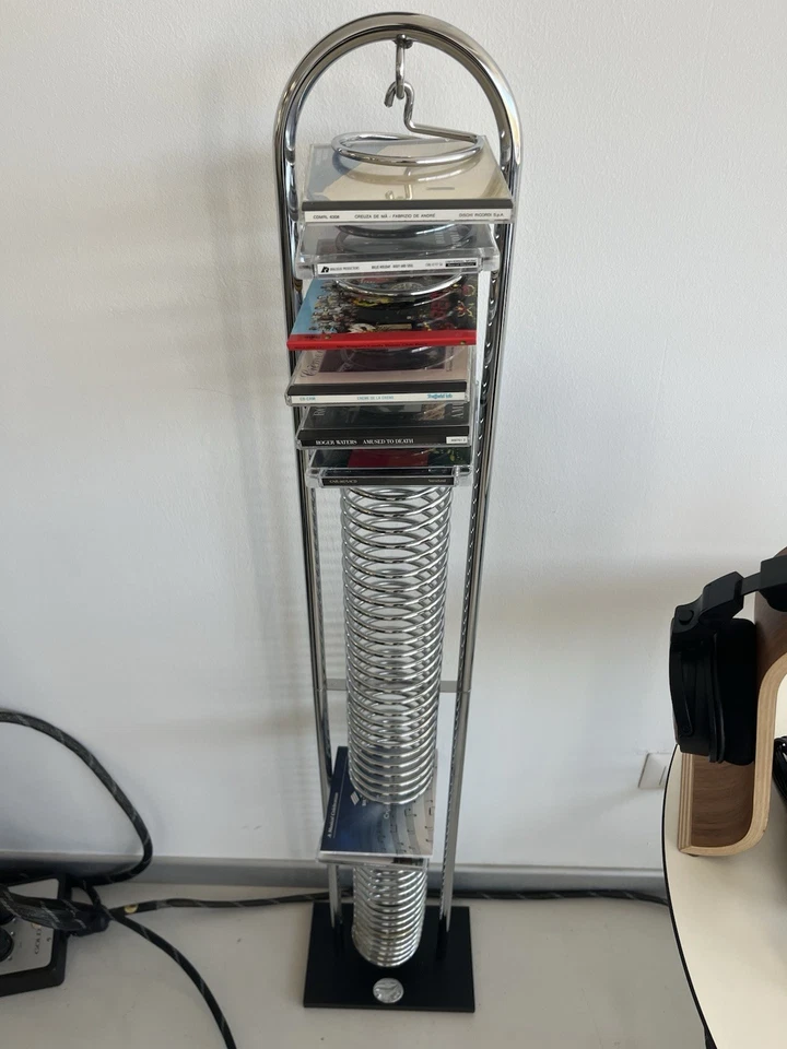 Colonna porta cd in acciaio inox Artista Visitatore - Immagine 4 di 4