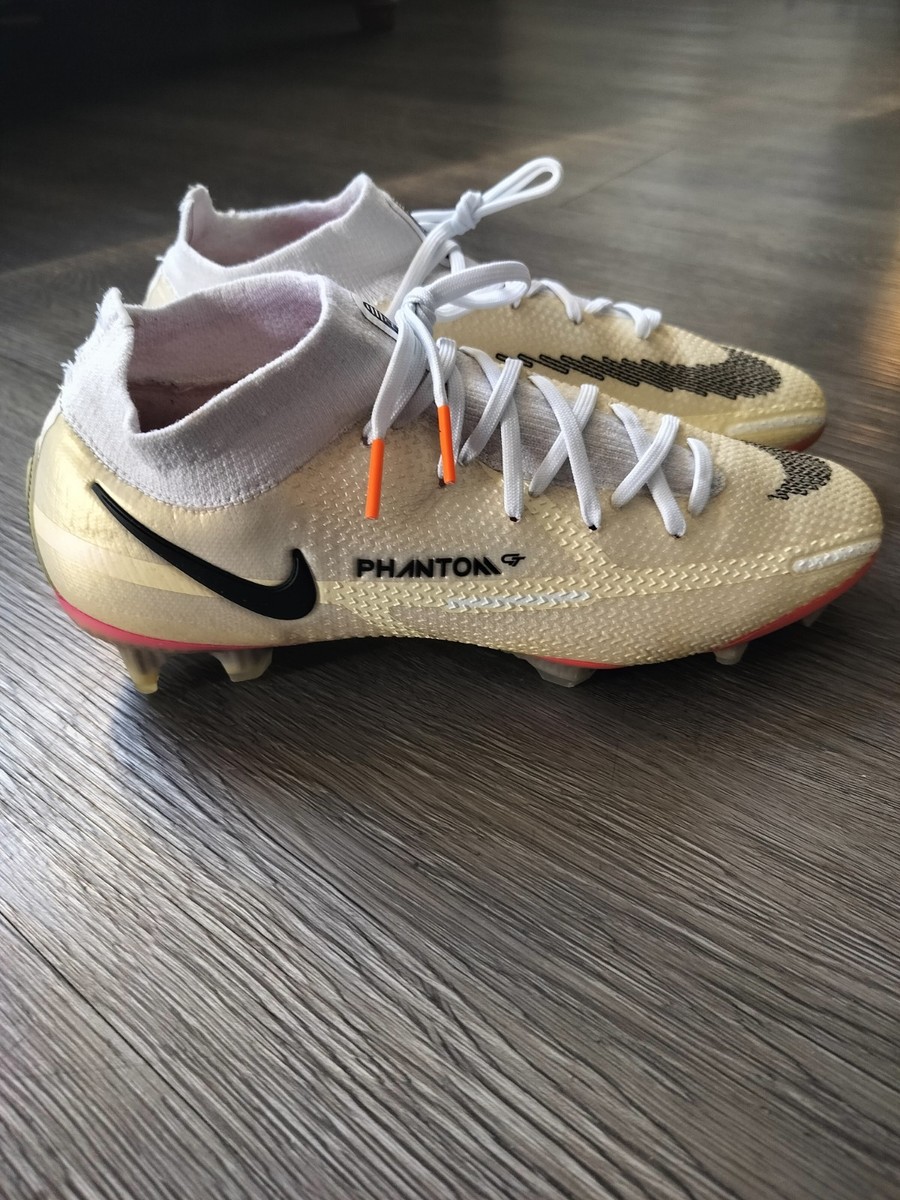 NIKE PHANTOM GT2 ELITE FG SOCCER CLEATS SIZE 7 WHITE