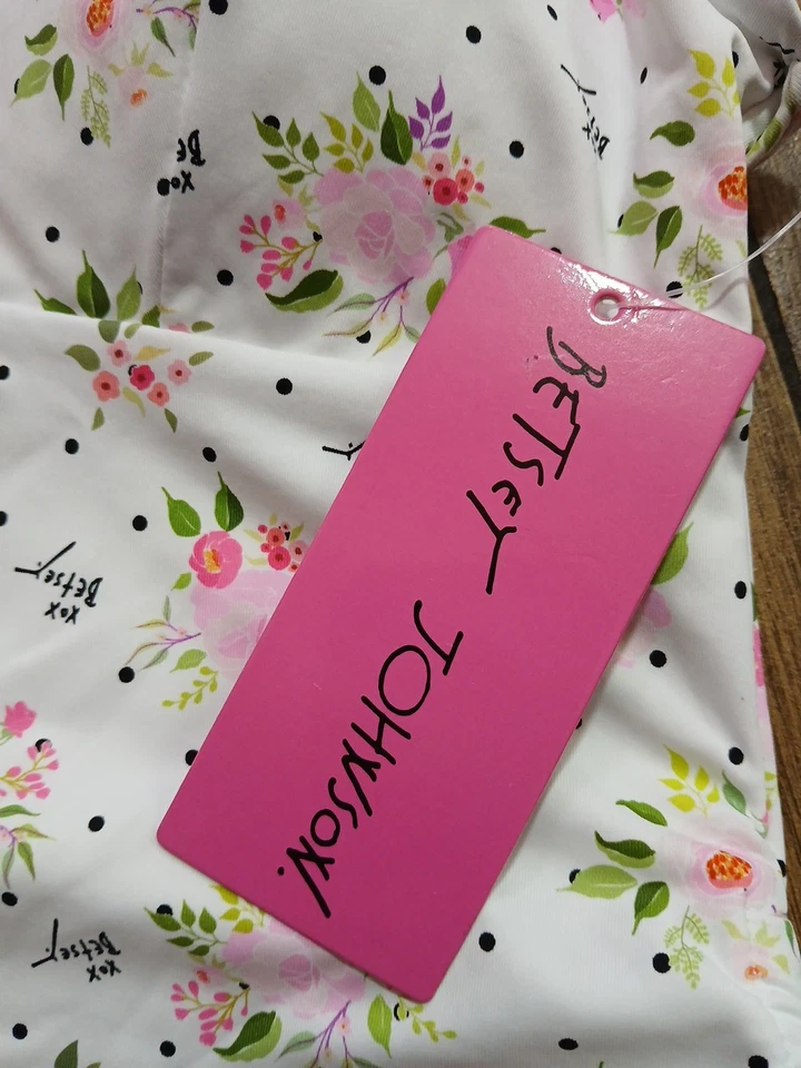 Traje de baño Betsey Johnson talla grande de una pieza cuello en V traje de baño ramo de lunares  Foto 4 de 4