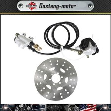 New For Go kart Taotao Rear Hydraulic Brake Caliper Assembly Disc Rotor Kit ATV