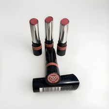 3x RIMMEL LONDON THE ONLY 1 LIPSTICK  700 NAUGHTY NUDE unsealed. Read