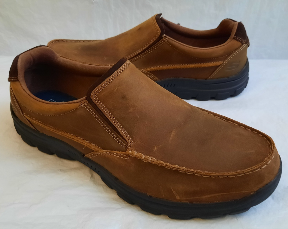 Mocassino con nappine Pawelk's blu in pelle vintage