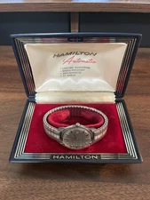 Vintage Hamilton Dateline A580 1967 Automatic Watch With Clamshell Box