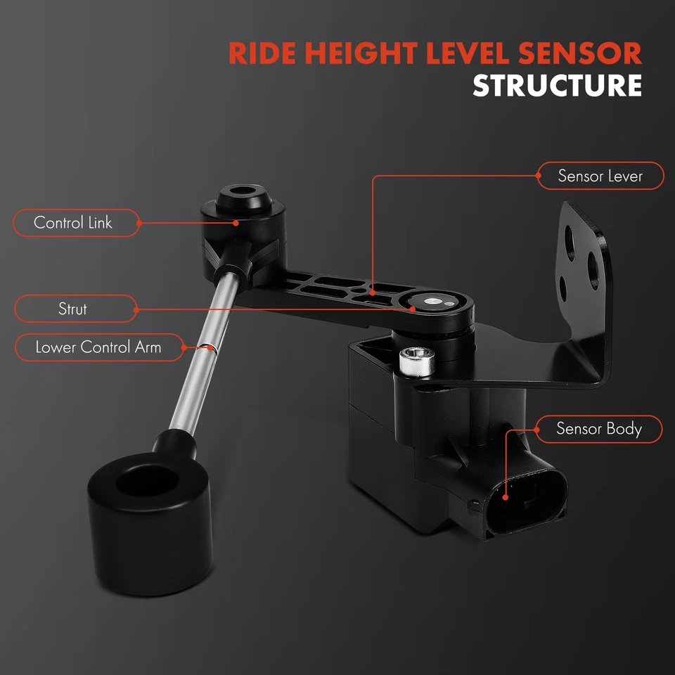 Sensor de nivel de altura de conducción de suspensión trasera para Jaguar Vanden Plas XJ8 XJR Foto 3 de 4