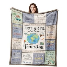 s for Women Blanket 60"x50", Travel Accessories Must Haves 60x50in Travel Gift