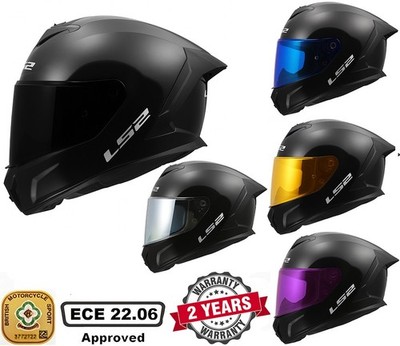 LS2 FF820 Rapid III (FF353) Full Face Motorbike Helmet Gloss Black Option Visor