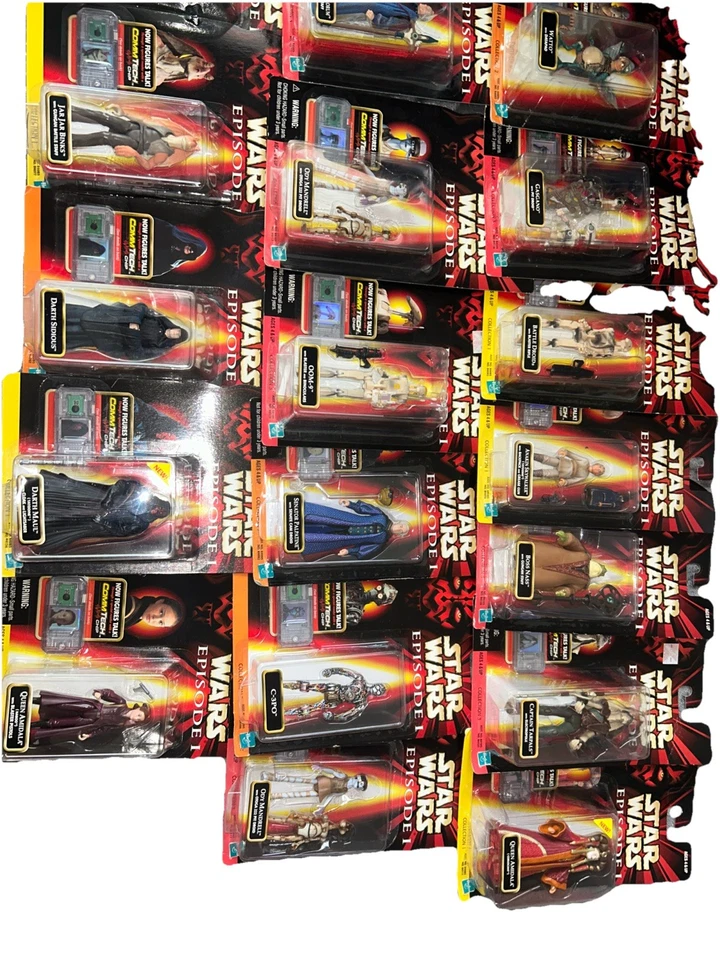 Juego de 18 Star Wars Episodio 1. Con una colección mixta de 1,2,3 en ella bien cuidada Foto 3 de 3