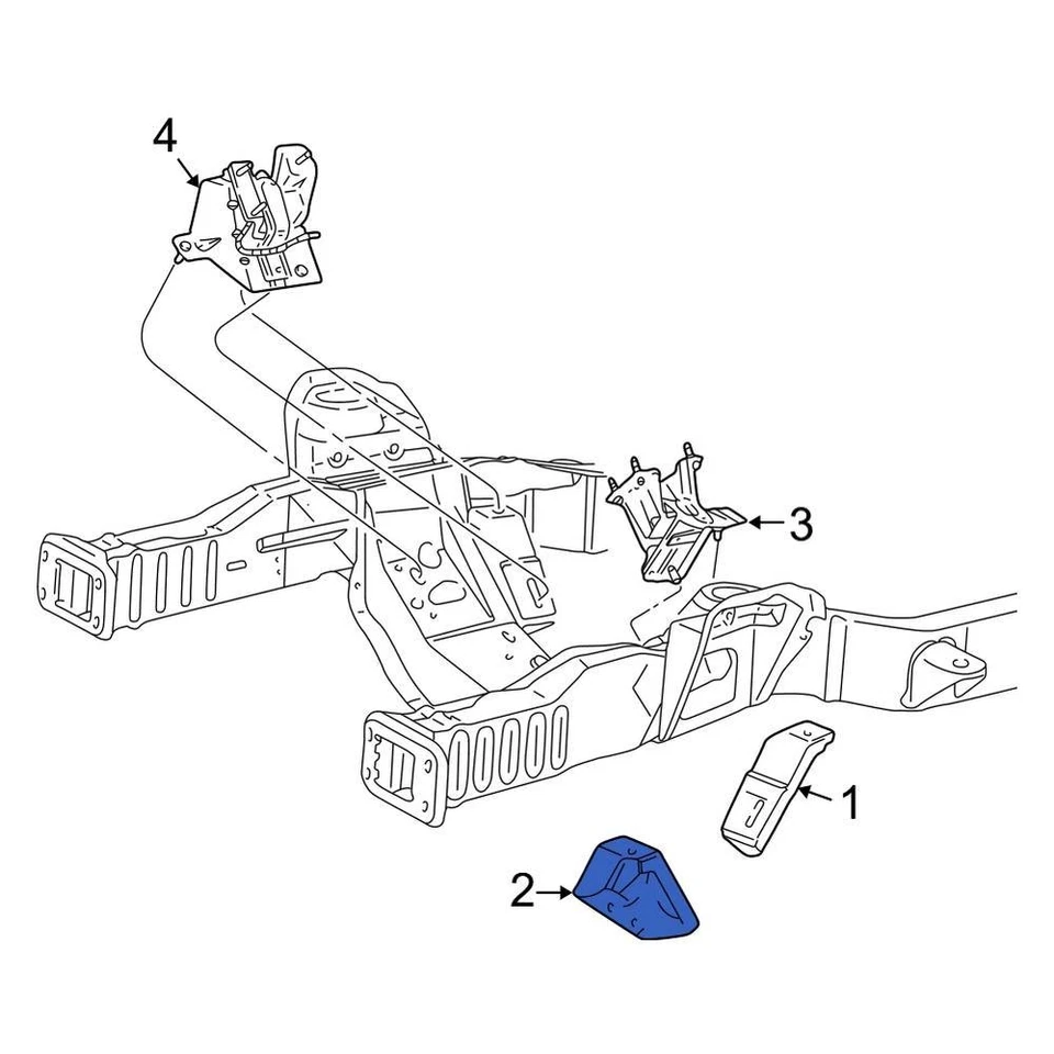 For Ford E-350 Super Duty 1999-2019 Ford F7UZ6038EB Left Engine Mount Foto 3 de 3
