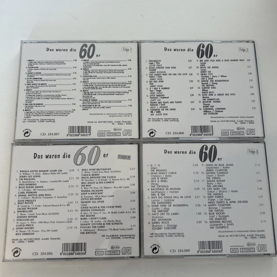 Das waren die 60er Vol 1-4 / CD Gebraucht gut - Bild 2 von 2