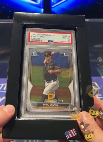 2023 Bowman Draft Paul Skenes #BDC-14 Chrome Refractor 1st Bowman PSA 10 GEM MT