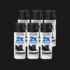 12 Oz. Semi-Gloss Black General Purpose Spray Paint (6-Pack)