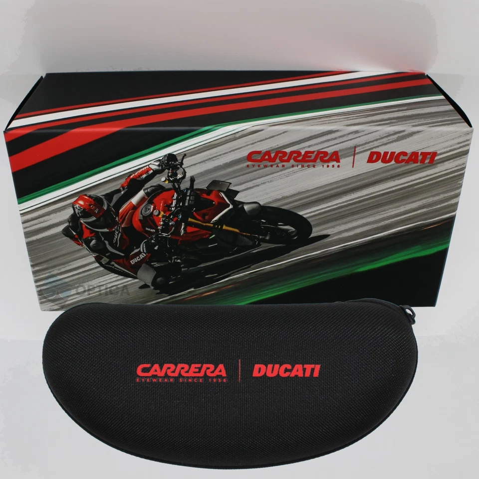 New Carrera CARDUC 033/S Rimless Mask Shield Sunglasses Ducati Black / Grey Lens - Image 4 of 4