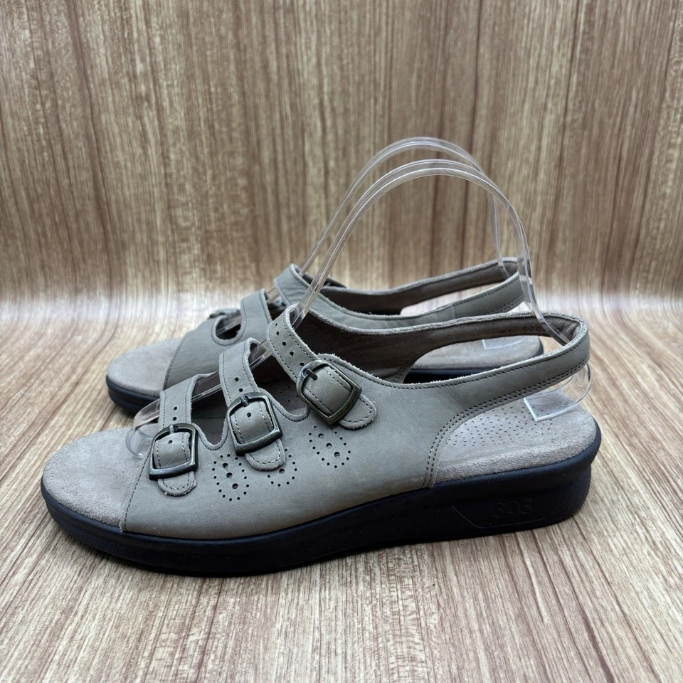 SAS Mystic Tripad Comfort Tan Adjustable Women’s Size 8.5 Wide Sandals - Image 4 of 4