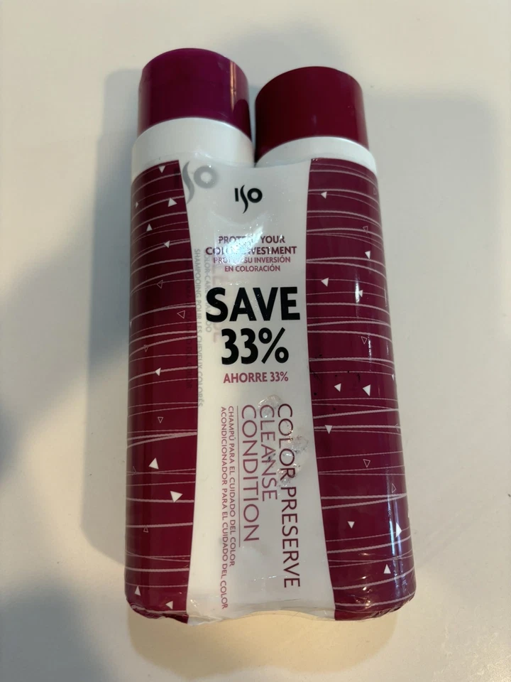 ISO Color Preserve Condition color care shampoo & conditioner 10.1 oz 300ml Set - Image 3 of 4