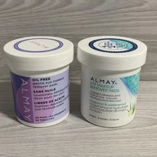 2 Almay Oil Free Gentle Eye Makeup Remover Pads 80 Pads Each Fragrance-Free New
