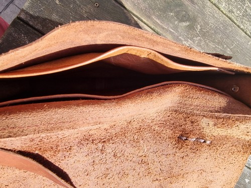 Handmade Antique Rustic Brown Leather Satchel Bag Shoulder Handbag Briefcase RS5 - Picture 15 of 16