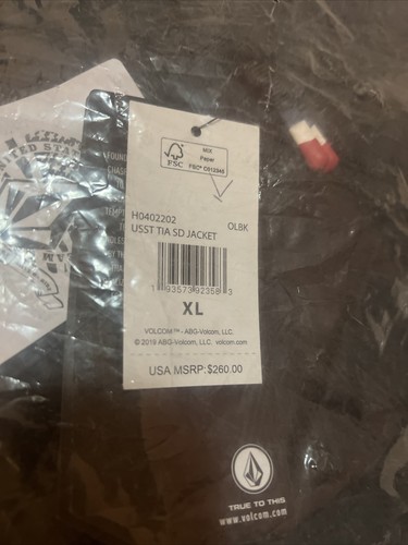 XL Volcom US snowboarding Team USST Jacket Tia SD 260$ Olympic Team EXTRA LARGE - Picture 11 of 14