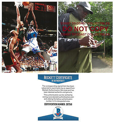 Shawn Kemp Cleveland Cavaliers signed autographed basketball 8x10 photo proof COA Shawn Kemp Cleveland Cavaliers signed autographed basketball 8x10 photo proof COA