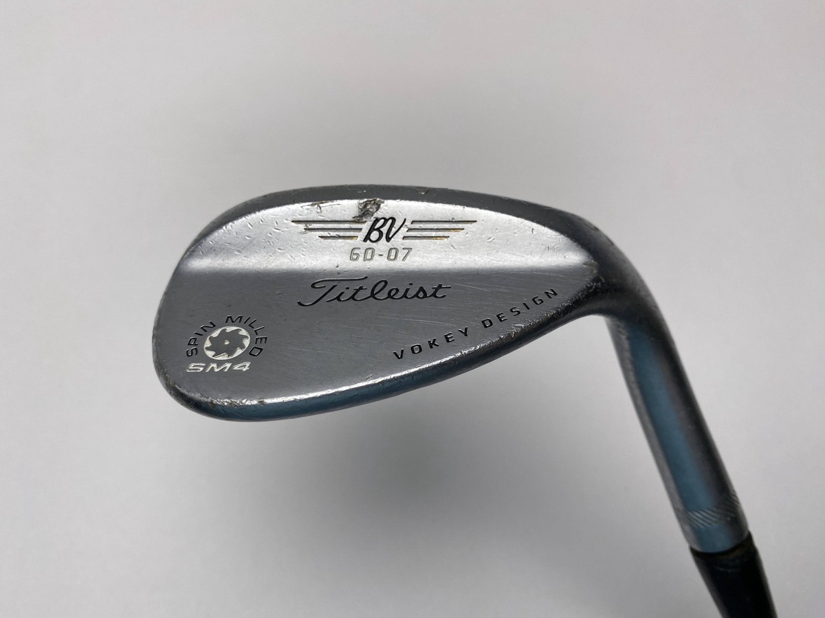 Titleist Vokey Spin Milled SM4 Chrome 60* 7 Bounce Wedge Titleist Vokey Spin Milled SM4 Chrome 60* 7 Bounce Wedge