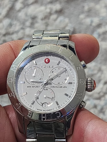 Reloj Michele Damas Esfera Blanca Cronógrafo Fecha MW03Q00A0001 MW DEPORTIVO LEER 1ª - Imagen 7 de 8