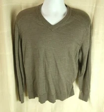 Smartwool Men's Brown Crew Neck Merino Wool Nylon Acrylic Sweater Size M