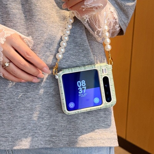 For Huawei Pura X, Luxury Hybrid Woven Pattern Bracelet Fashion Clear Cover Case - Picture 24 of 31