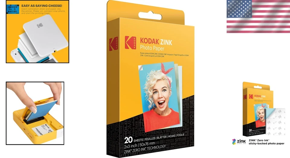 20 Sheets of Zink 2x3  Photo Paper - No Ink Needed, Vibrant Prints - Image 2 of 4