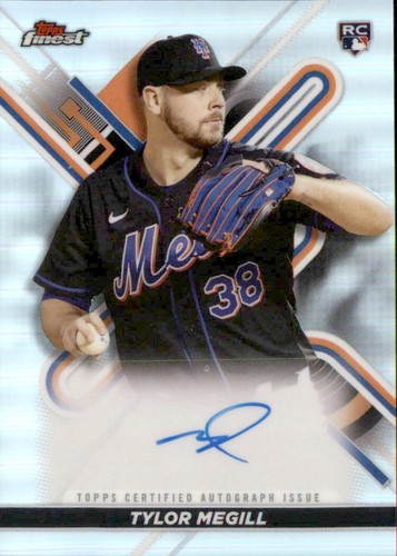 2022 Topps Finest AUTO New York Mets - RC Tylor Megill #FA-TM Refractor