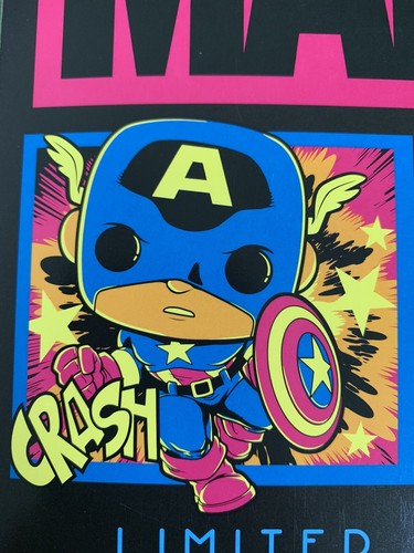 Funko POP! Tees Marvel Black Light Unisex T-Shirt Size XL - Picture 8 of 11