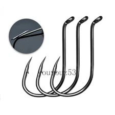 50pcs Saltwater Octopus Fishing Hooks High Carbon Steel Circle Fishing Hooks