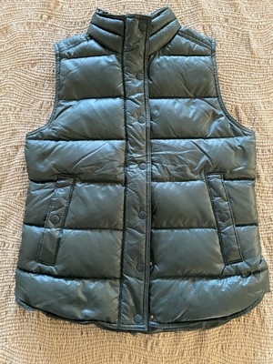 shiny down vest