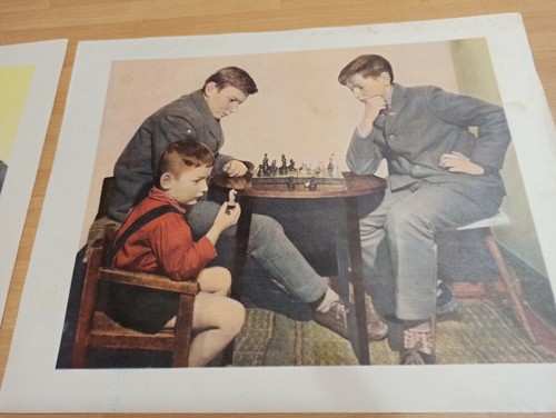 Soviet Vintage posters. Everyday life of school and pupils. 1950s USSR. 15 ## - Picture 20 of 24