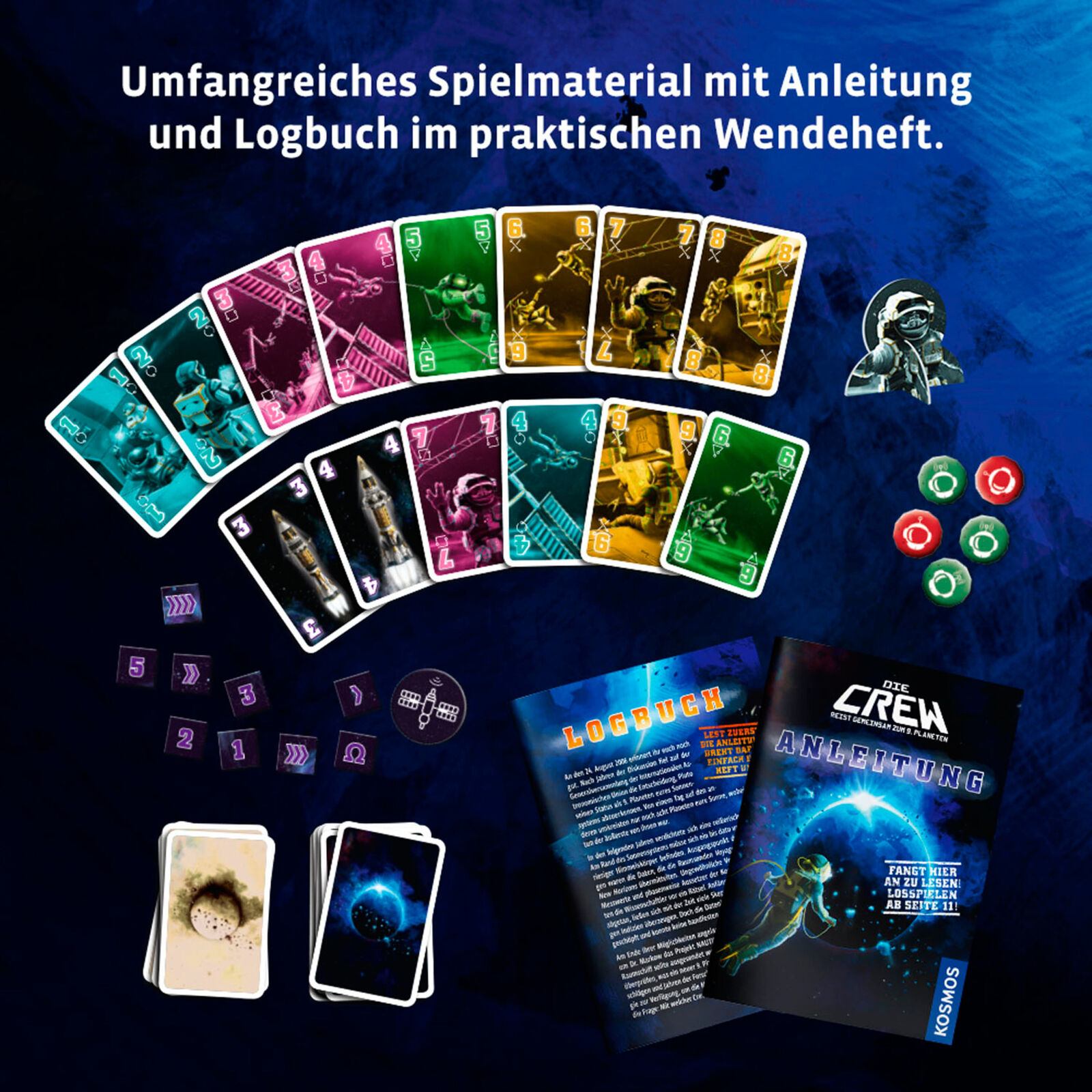 Thumbnail - Kosmos Die Crew - Auf Der Suche Nach Dem 9. Planeten, Kartenspiel