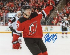 New Jersey Devils Jesper Bratt Signed Autographed 8x10 NHL Photo COA #3