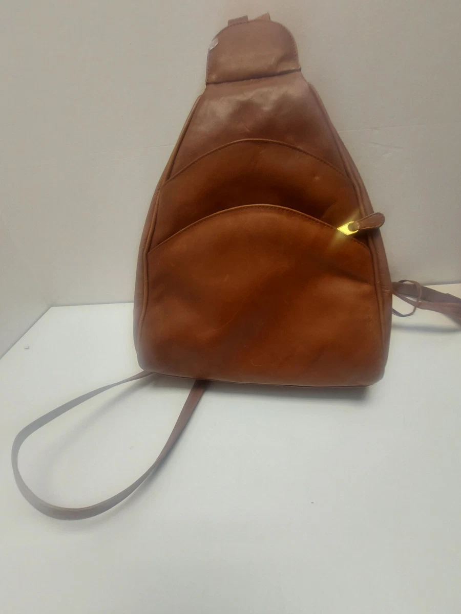 Ili adjustable strap leather backpack cheap